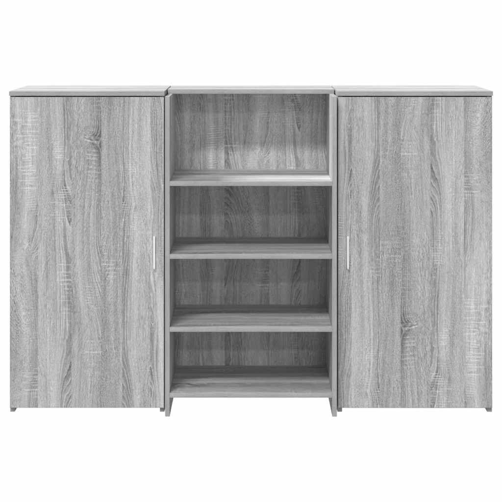 receptionsskranke 155x50x103,5 cm konstrueret træ grå sonoma