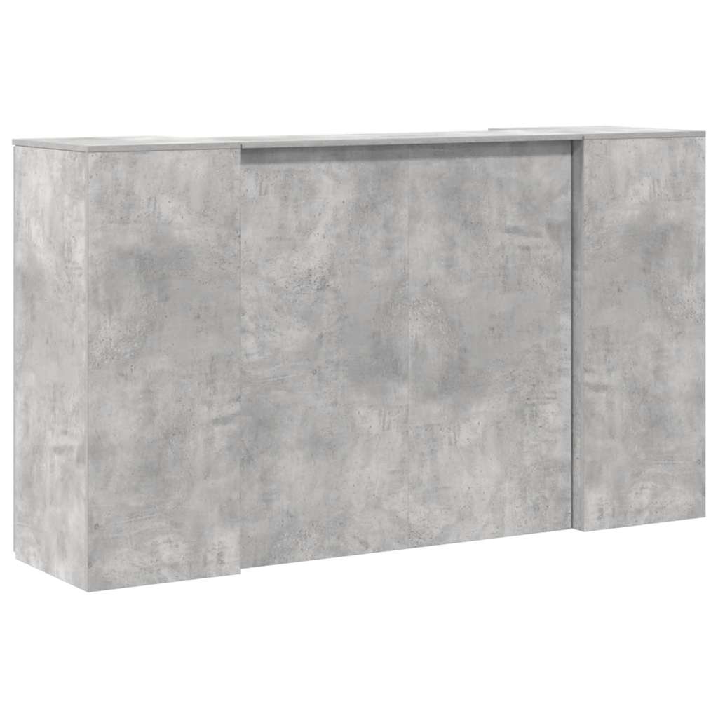 receptionsskranke 180x50x103,5 cm konstrueret træ beton grå