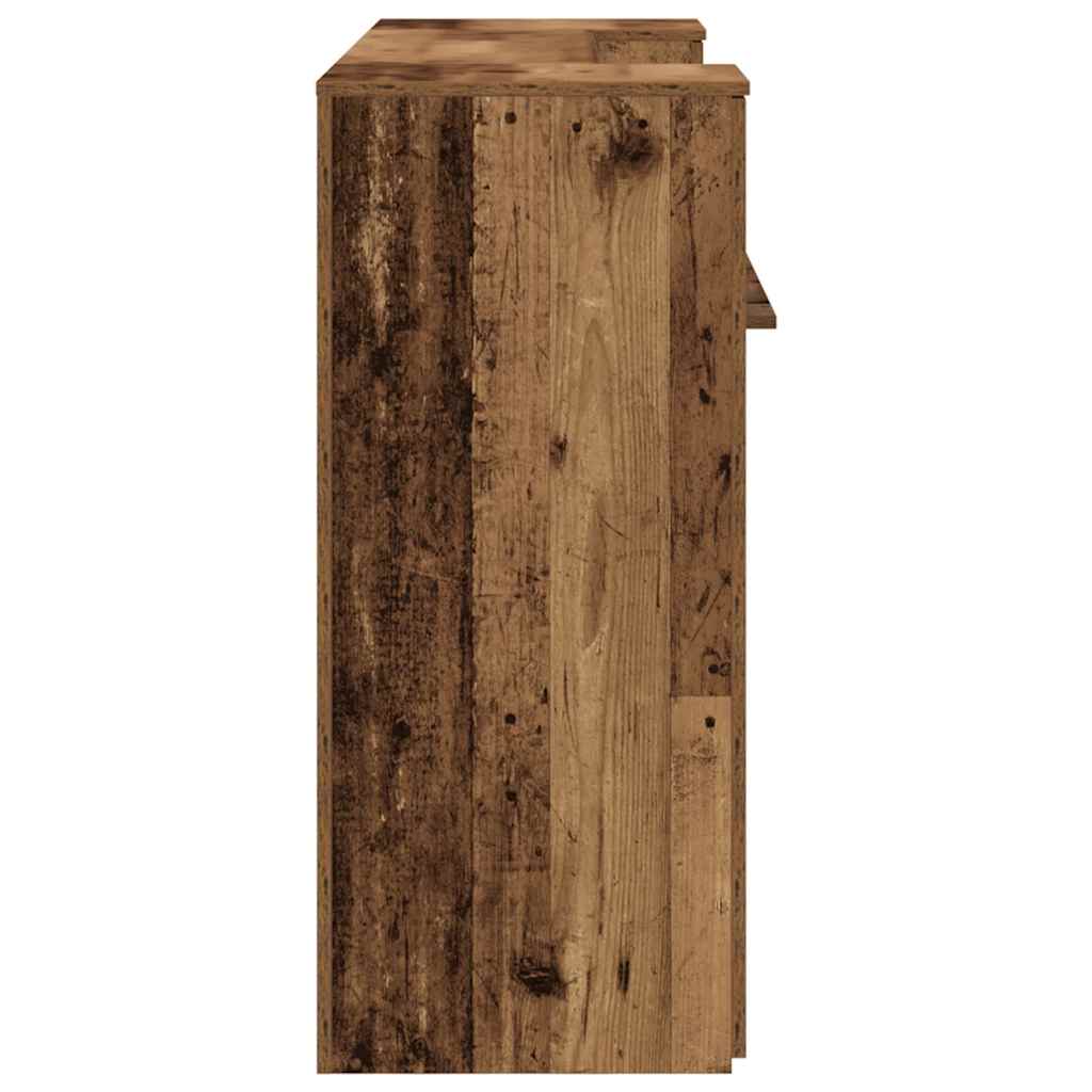receptionsskranke 180x50x103,5 cm konstrueret træ antikt træ