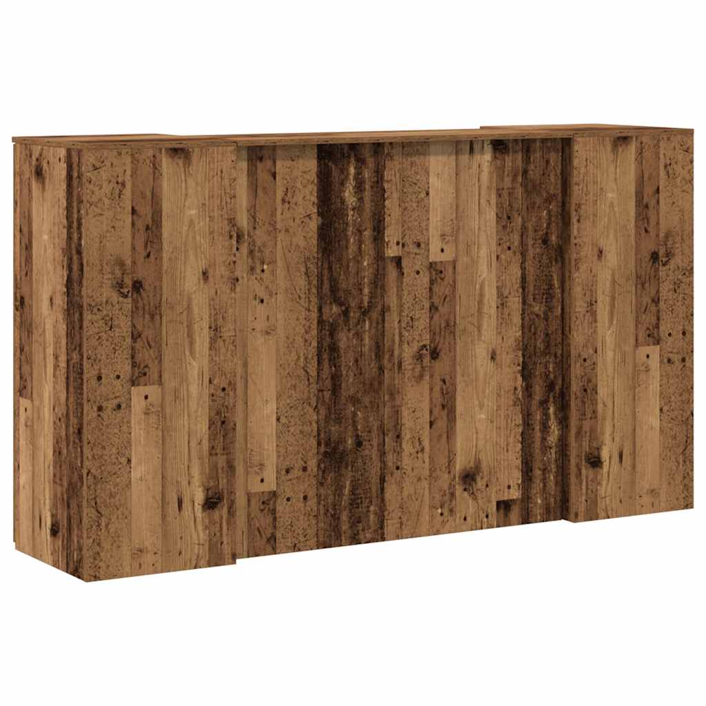 receptionsskranke 180x50x103,5 cm konstrueret træ antikt træ