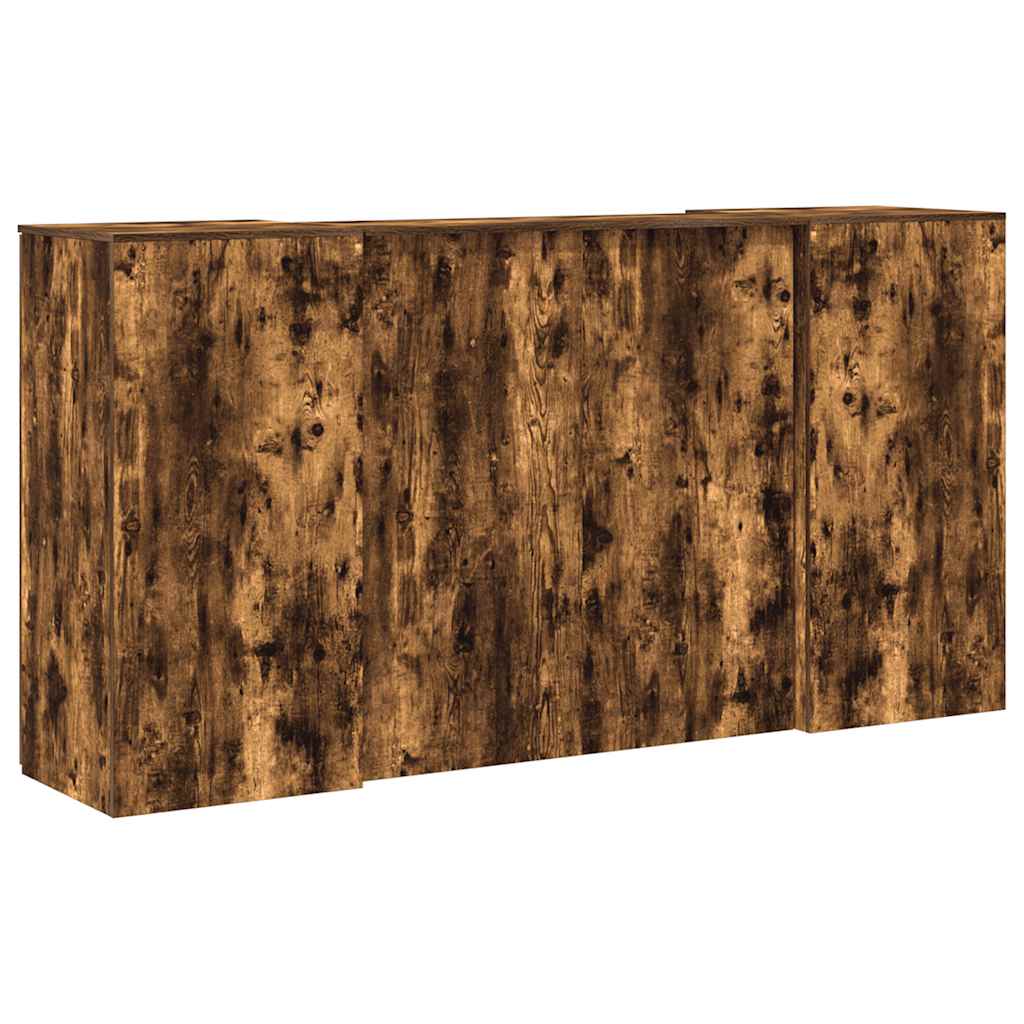 receptionsskranke 200x50x103,5 cm røget egetræsfarve