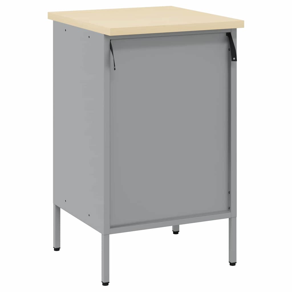 Arbejdsbænk Rød og Grå 50 x 55 x 85 cm Ingeniørtræ og stål