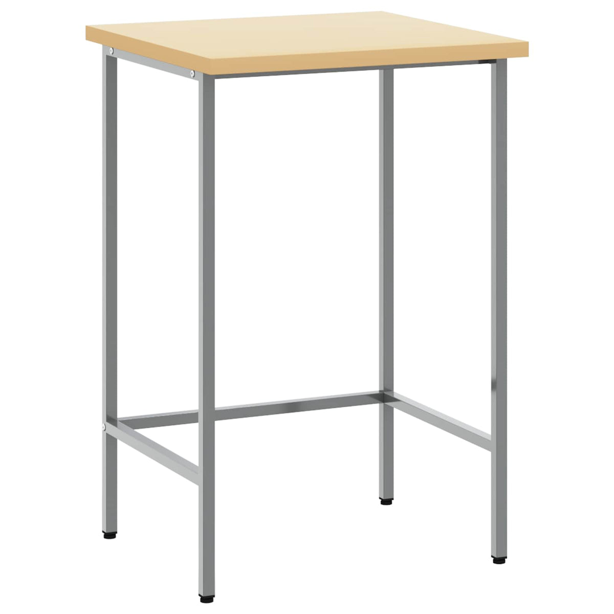Hjørnebord Grå 55 x 55 x 85 cm Stål og ingeniørt træ