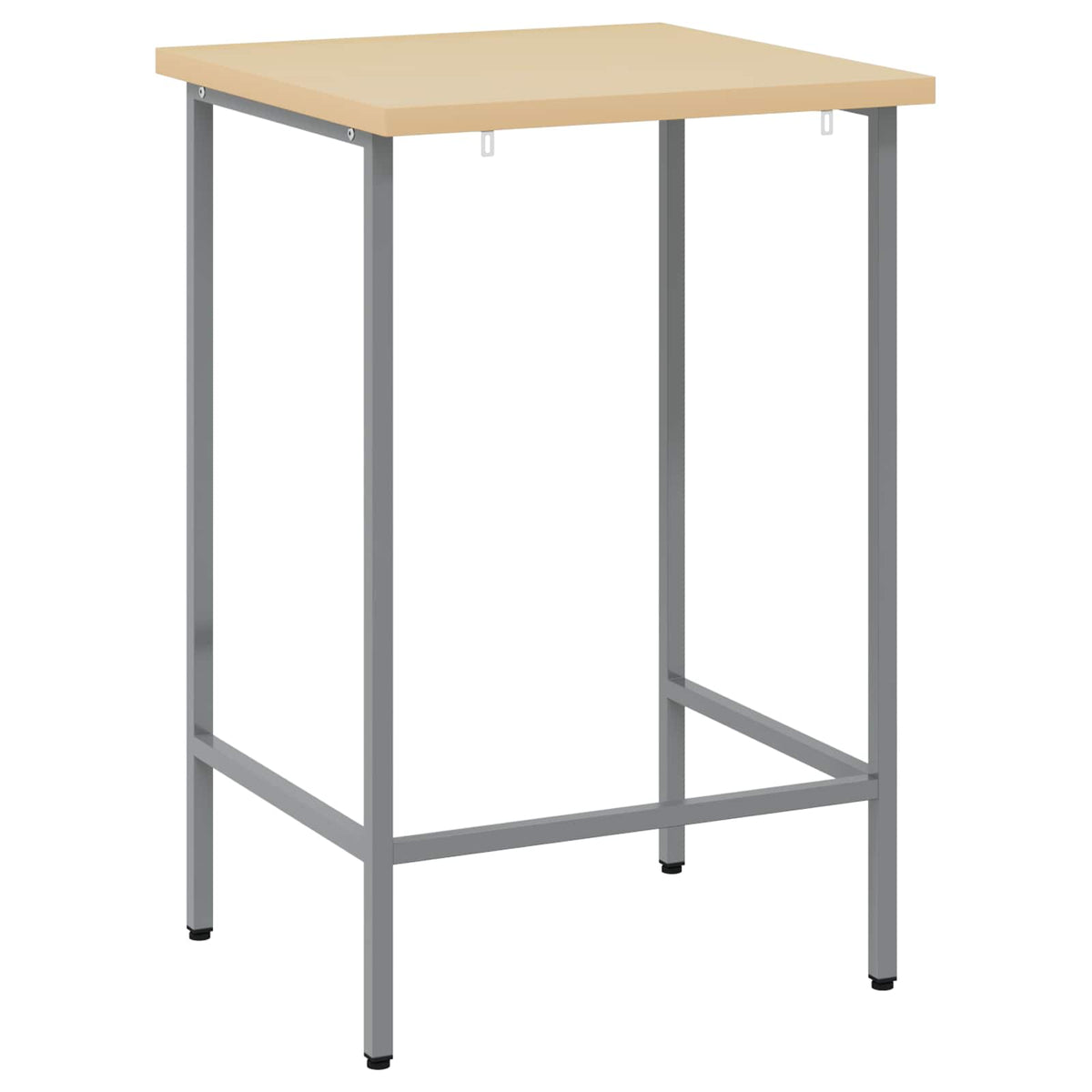 Hjørnebord Grå 55 x 55 x 85 cm Stål og ingeniørt træ