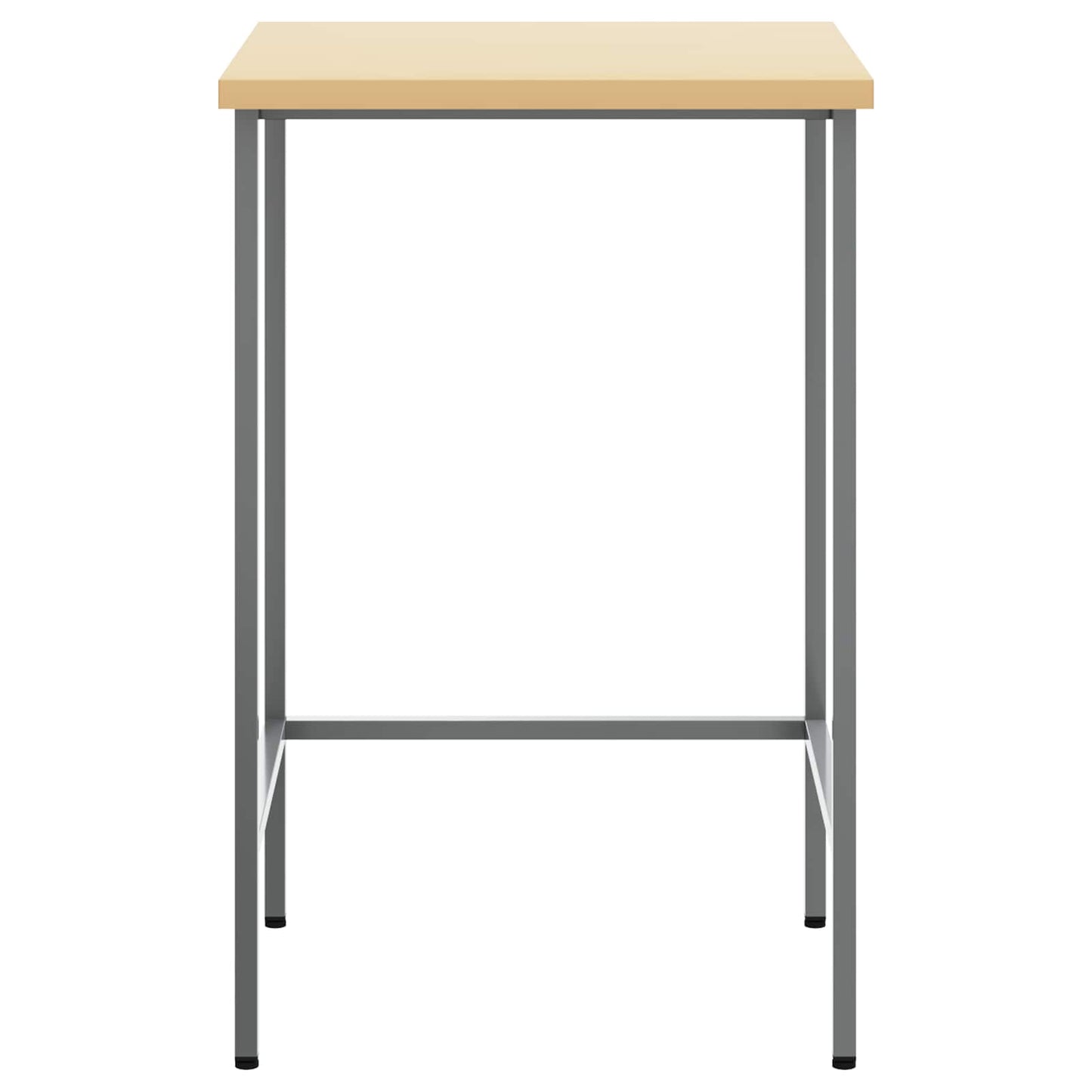 Hjørnebord Grå 55 x 55 x 85 cm Stål og ingeniørt træ