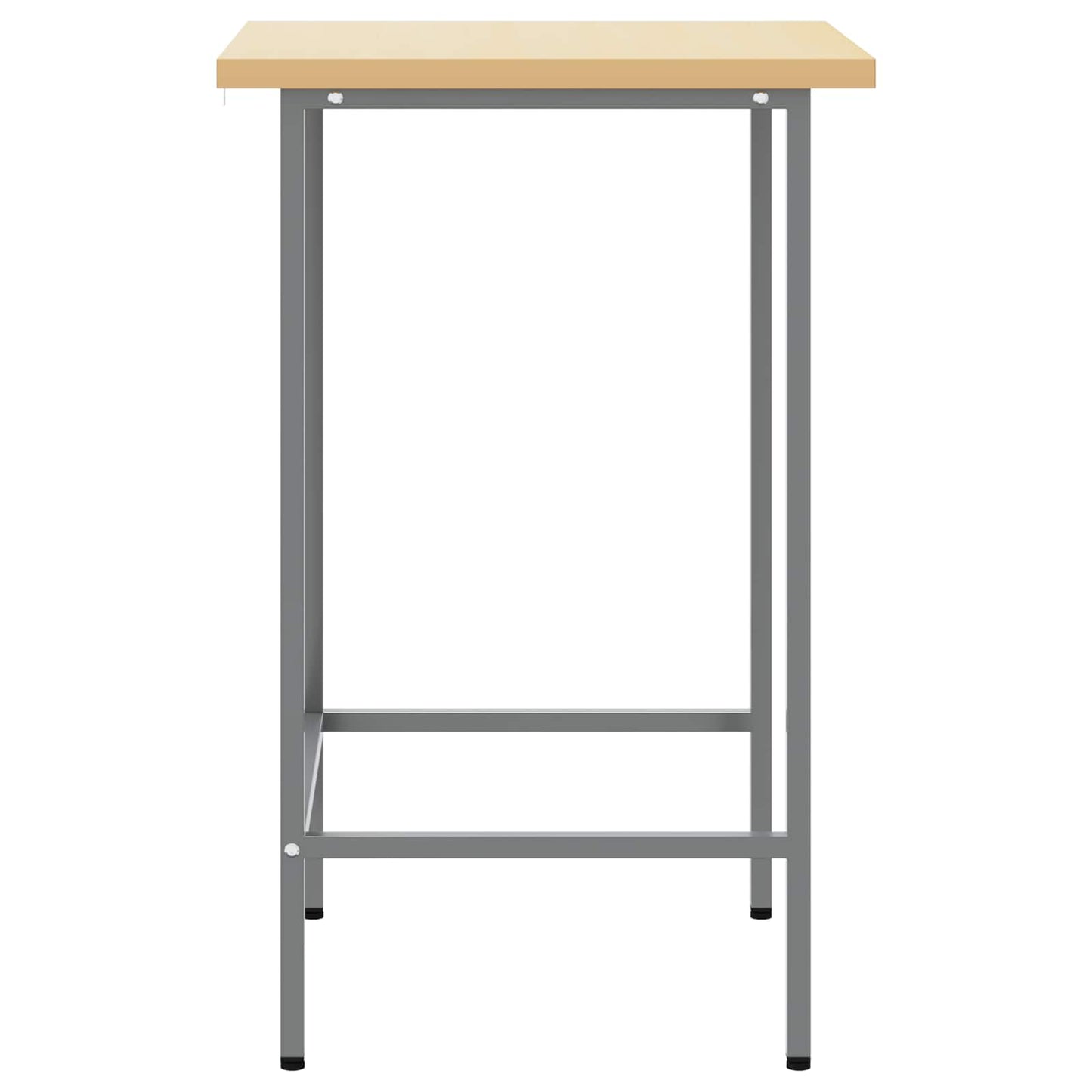 Hjørnebord Grå 55 x 55 x 85 cm Stål og ingeniørt træ