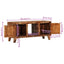 tv-bord 105x46x32 cm massivt genbrugstræ