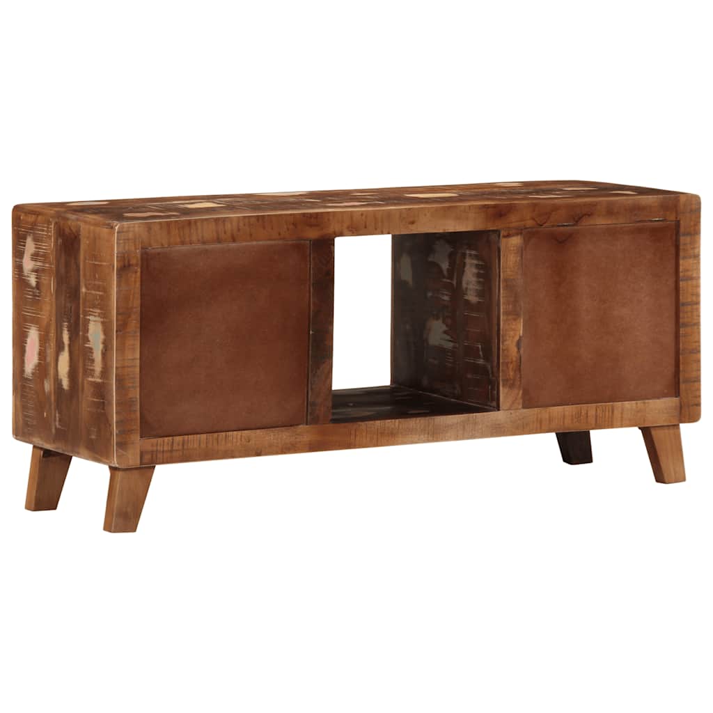 tv-bord 105x46x32 cm massivt genbrugstræ