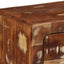 væghængt tv-skab 100x32x25 cm massivt genbrugstræ