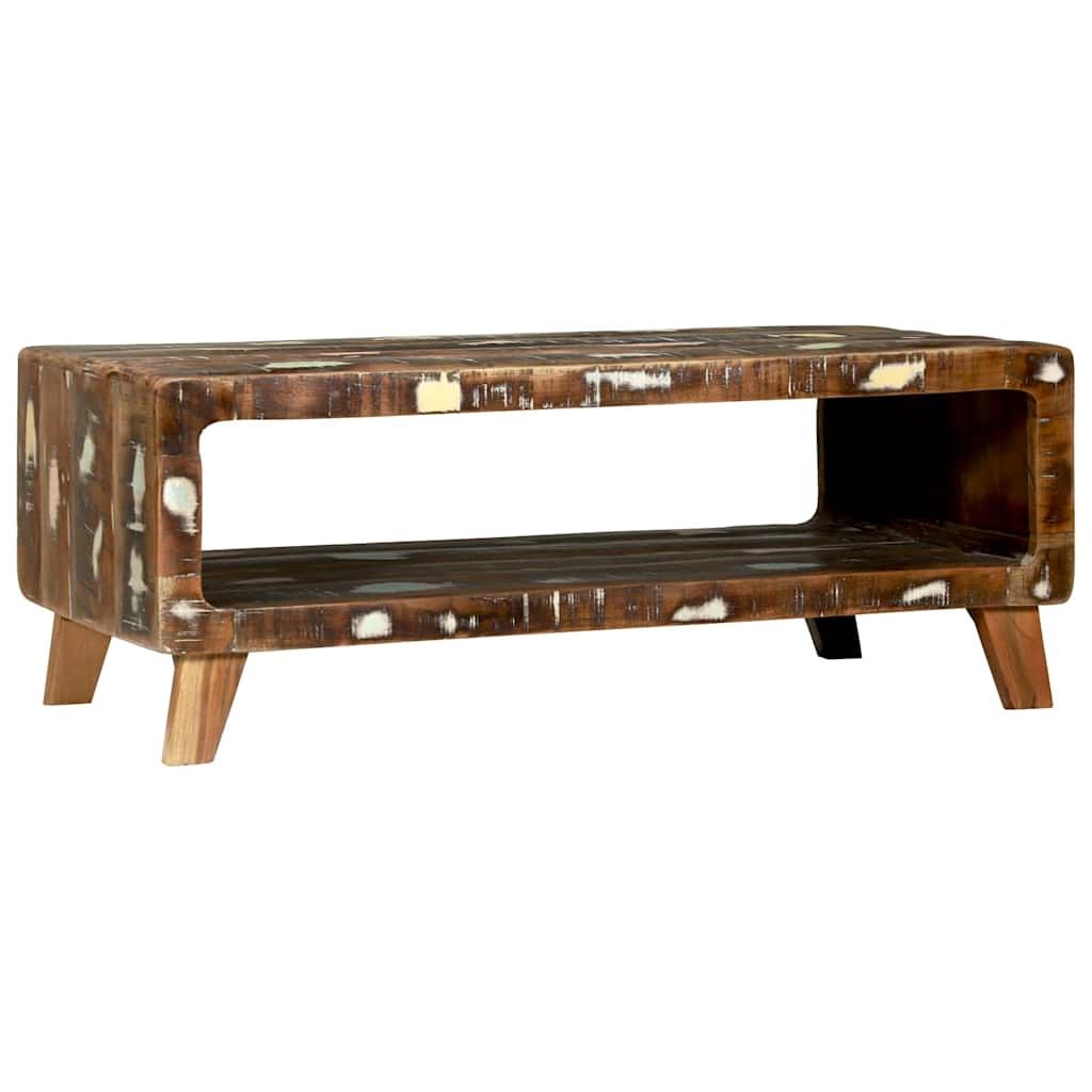 Sofabord Flerfarvet 90 x 50 x 35 cm Solid genbrugs træ