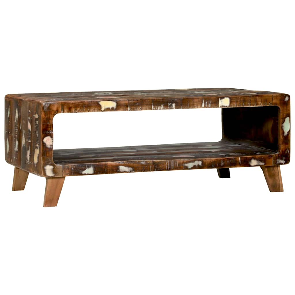 Sofabord Flerfarvet 90 x 50 x 35 cm Solid genbrugs træ