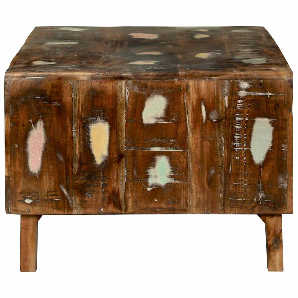 Sofabord Flerfarvet 90 x 50 x 35 cm Solid genbrugs træ