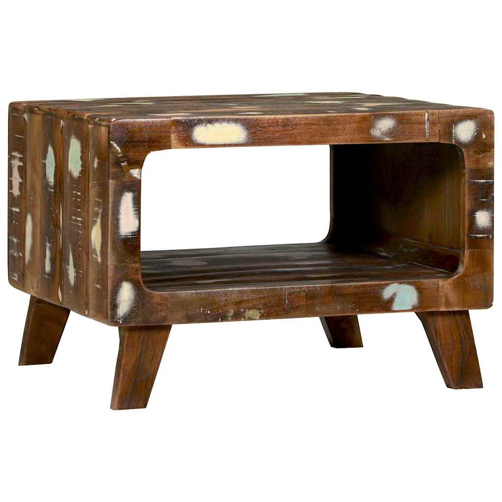 Sofabord Flerfarvet 50 x 50 x 35 cm Solid genbrugs træ