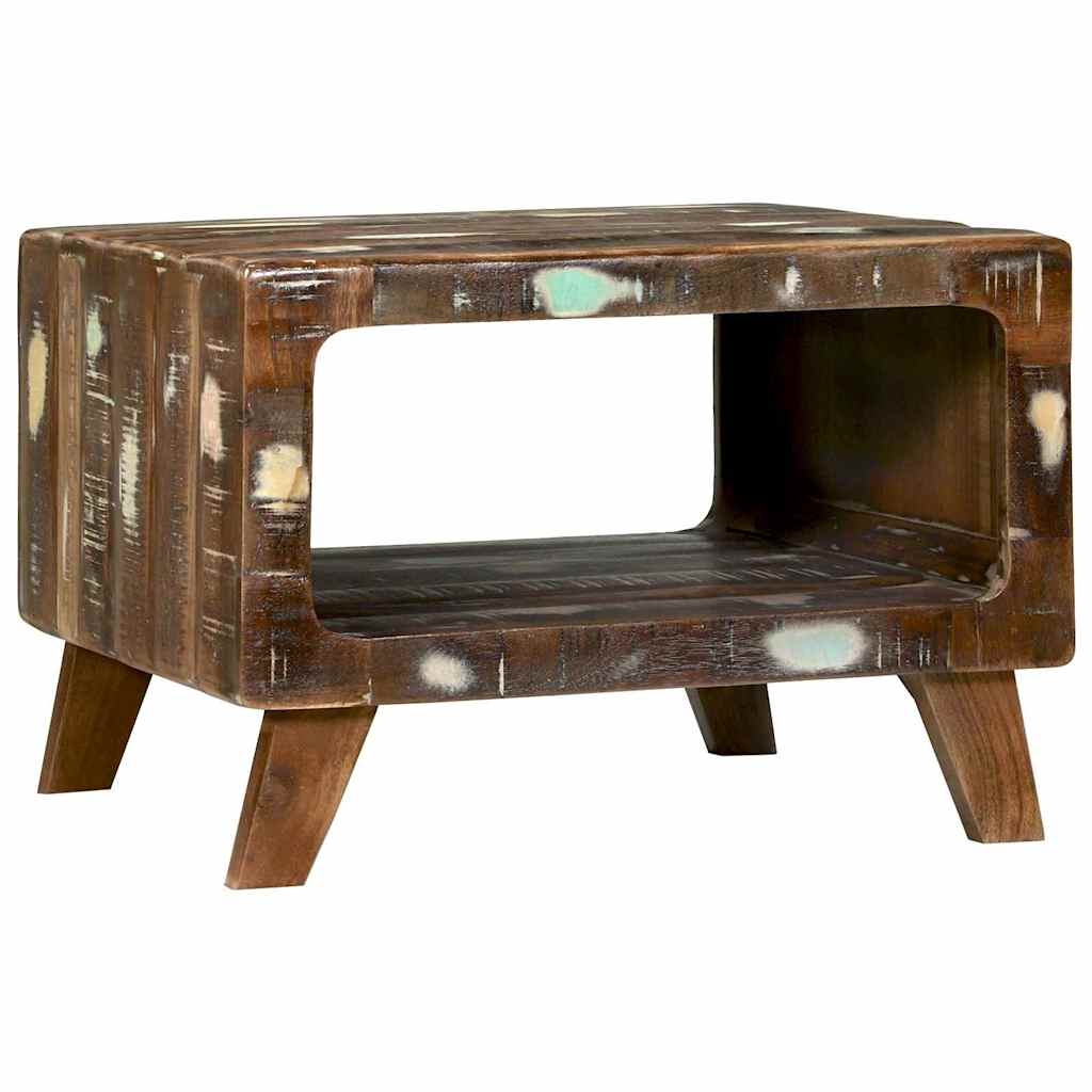 Sofabord Flerfarvet 50 x 50 x 35 cm Solid genbrugs træ