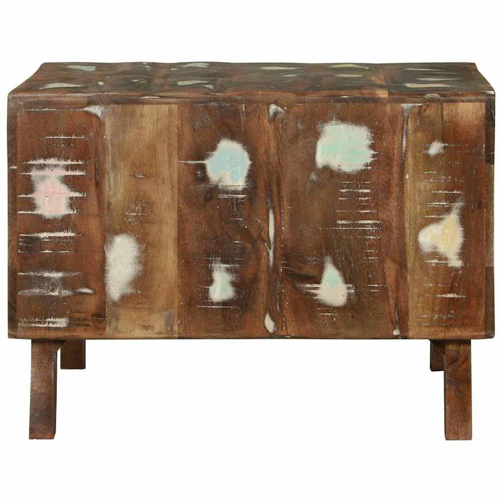 Sofabord Flerfarvet 50 x 50 x 35 cm Solid genbrugs træ
