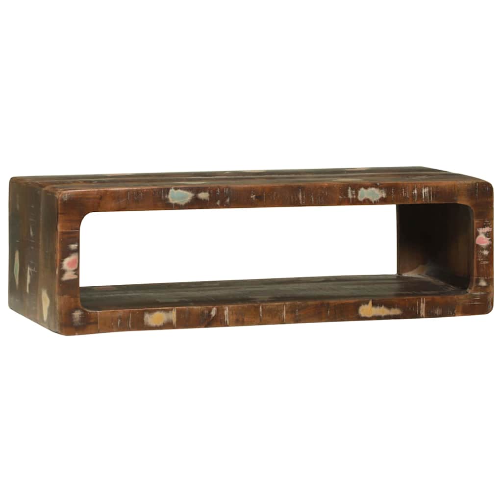 TV-skab Flerfarvet 80 x 30 x 25 cm Massivt genbrugstræ