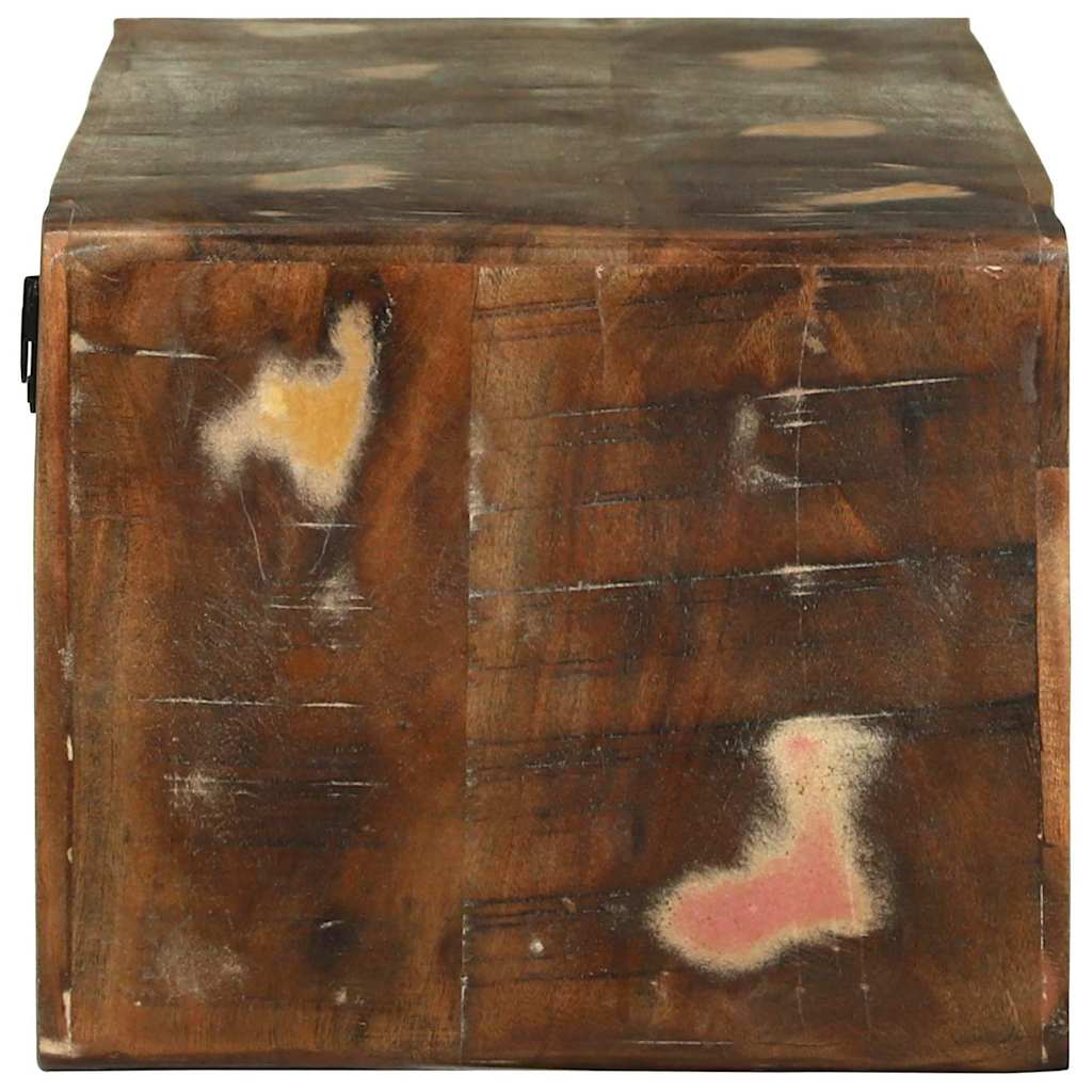 TV-skab Flerfarvet 80 x 30 x 25 cm Massivt genbrugstræ