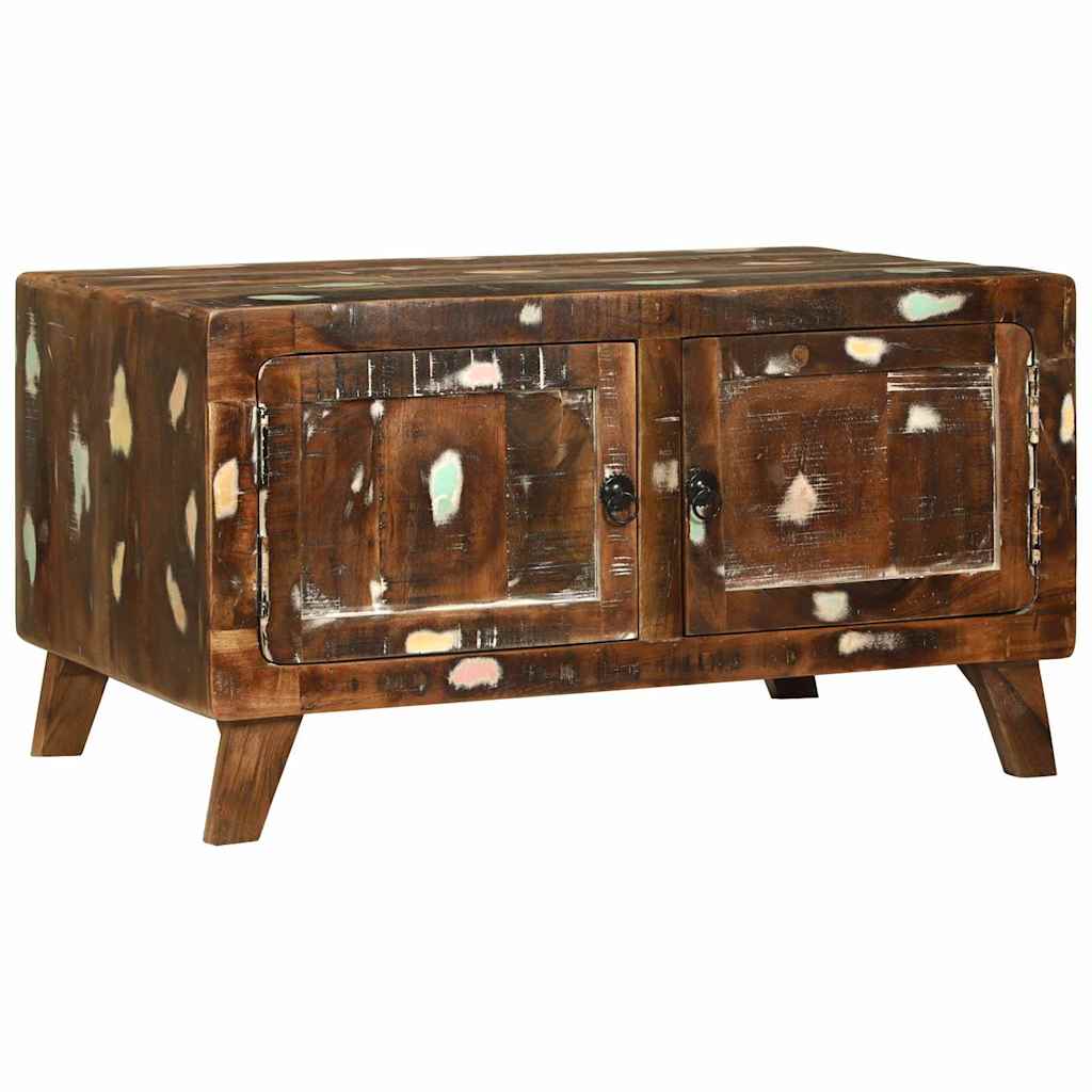 Sofabord Flerfarvet 80 x 54 x 45 cm Solid genbrugs træ