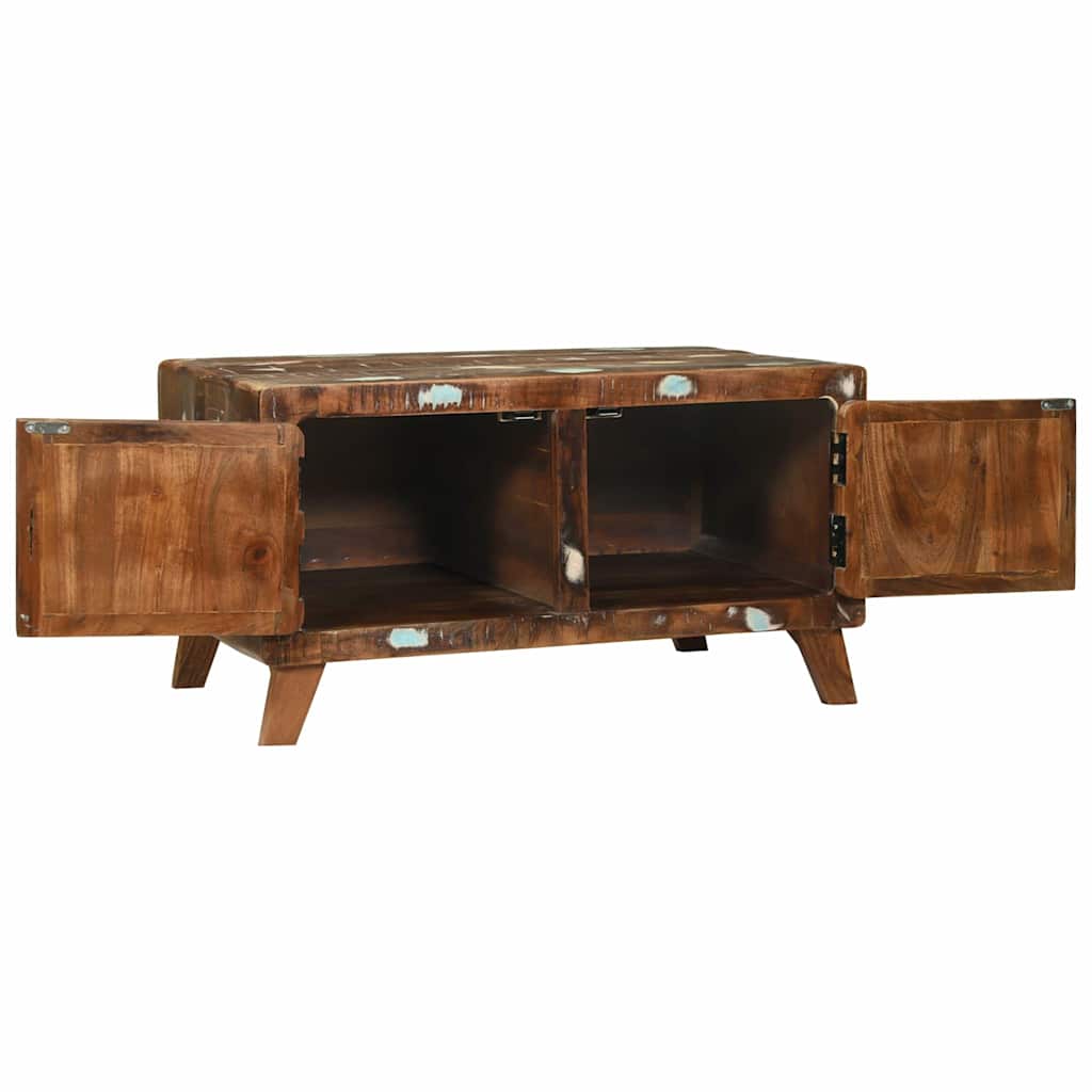 Sofabord Flerfarvet 80 x 54 x 45 cm Solid genbrugs træ