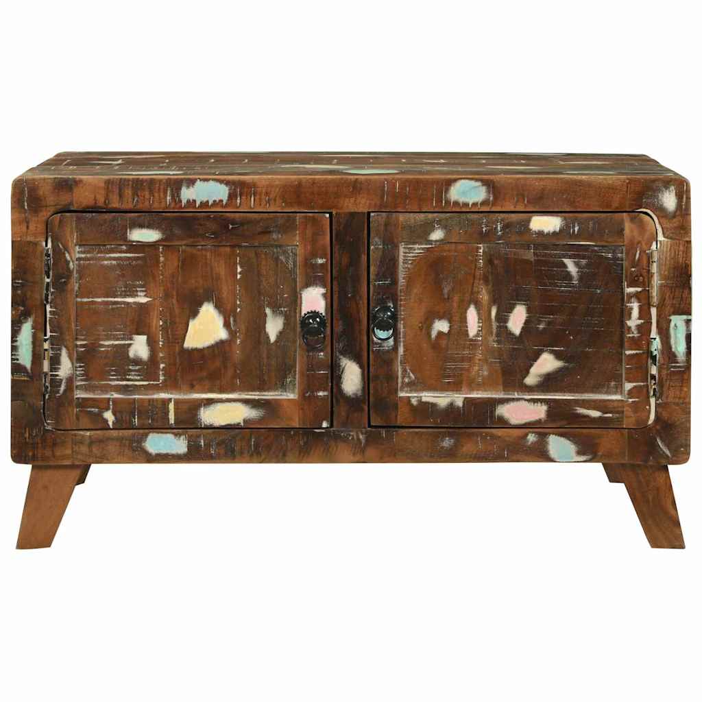 Sofabord Flerfarvet 80 x 54 x 45 cm Solid genbrugs træ