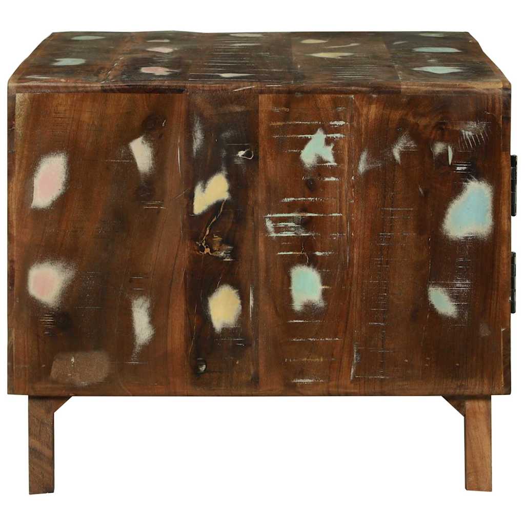 Sofabord Flerfarvet 80 x 54 x 45 cm Solid genbrugs træ