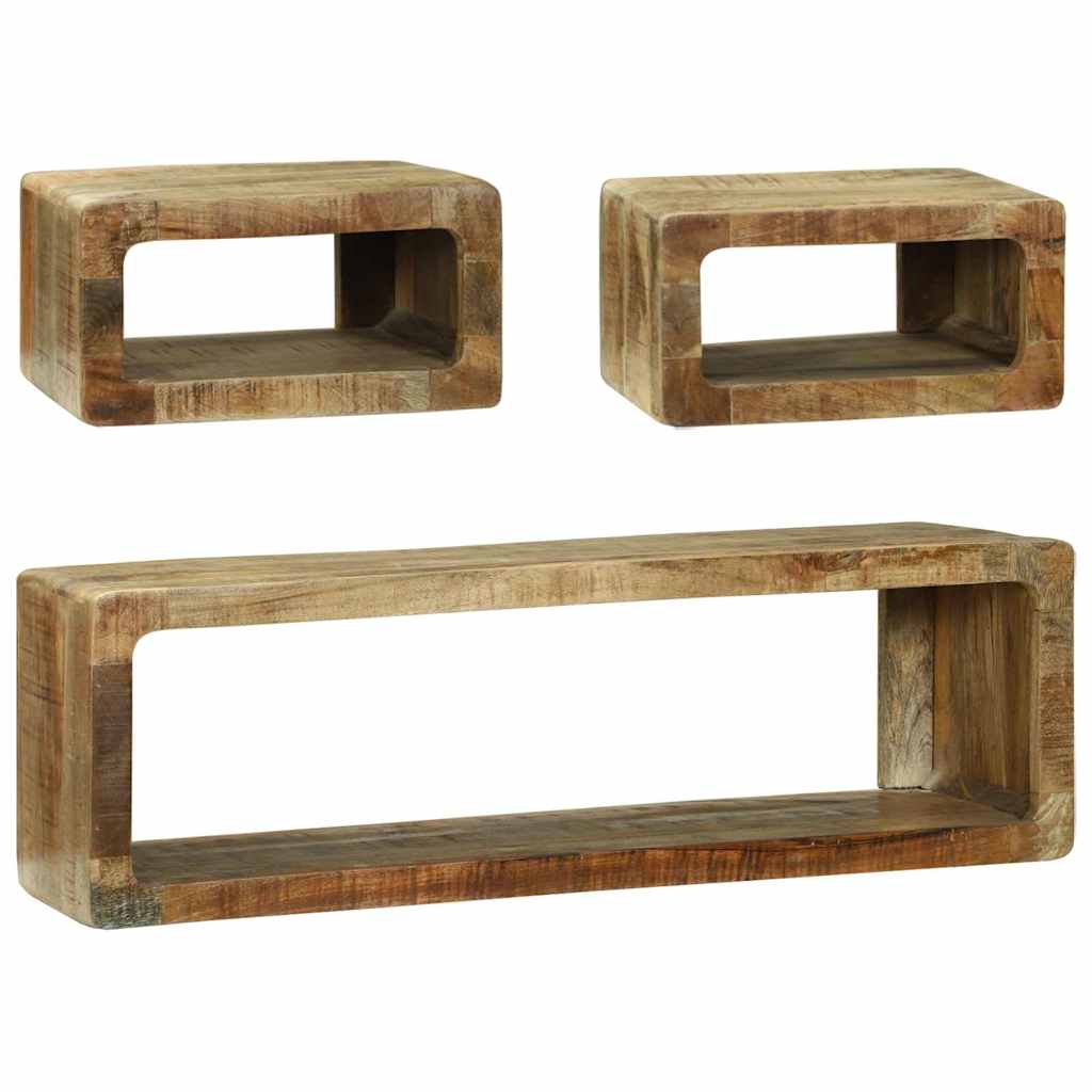 TV-møbelsæt 3 stk. Brun 100 x 30 x 32 cm Massivt mangotræ