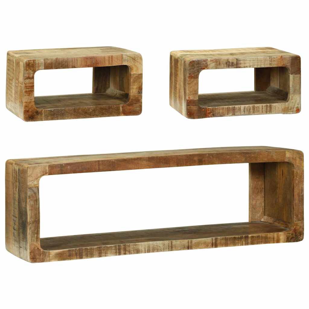 TV-møbelsæt 3 stk. Brun 100 x 30 x 32 cm Massivt mangotræ