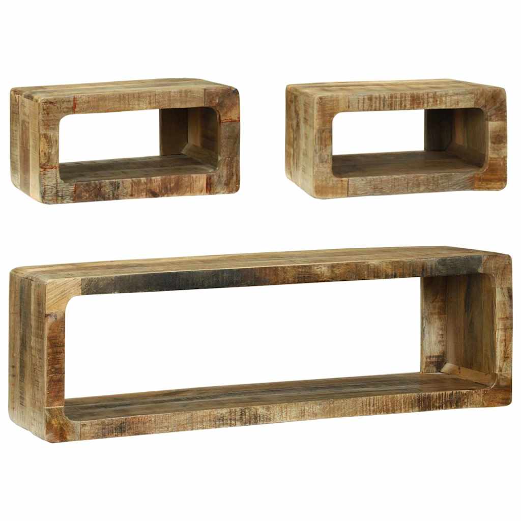 TV-møbelsæt 3 stk. Brun 100 x 30 x 32 cm Massivt mangotræ