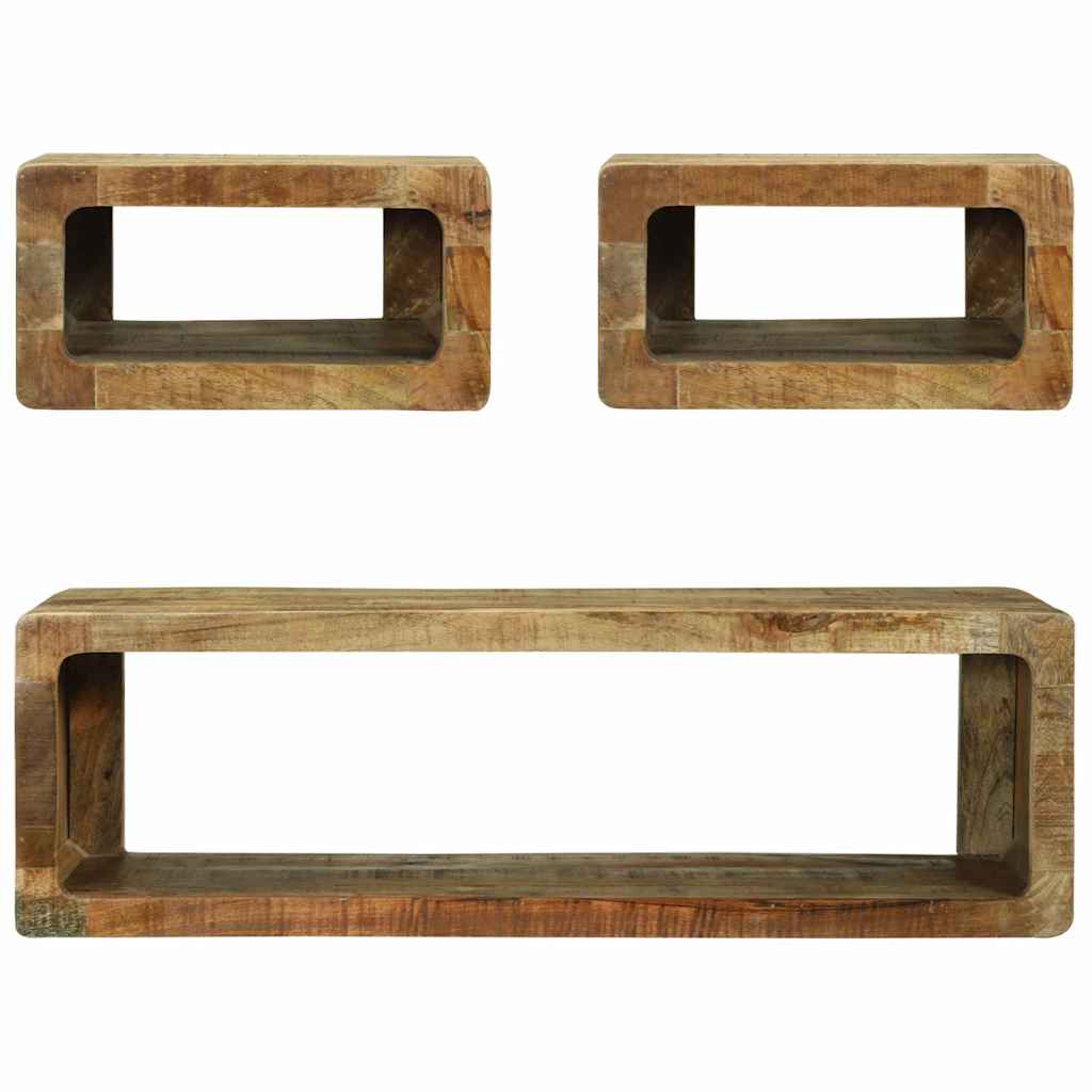 TV-møbelsæt 3 stk. Brun 100 x 30 x 32 cm Massivt mangotræ