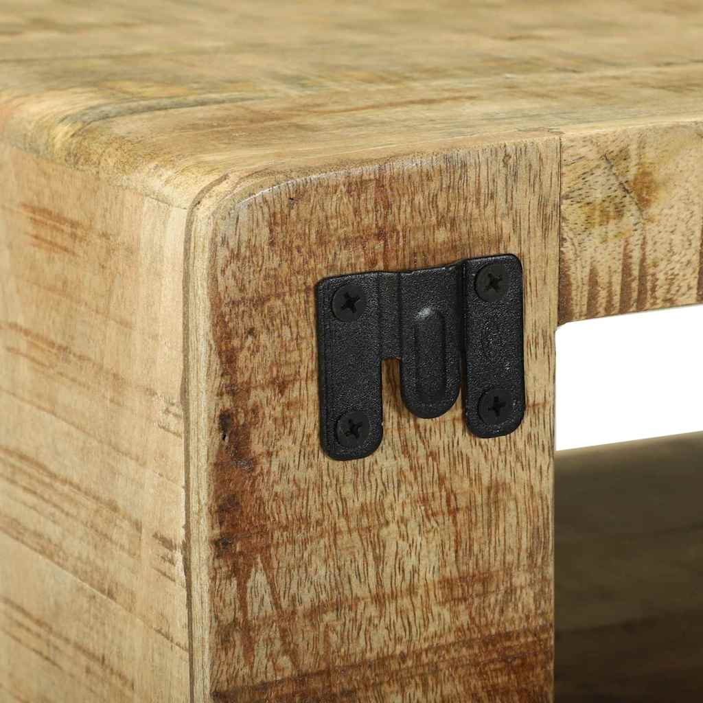 TV-skab med hylde Brun 80 x 32 x 36 cm Massivt mangotræ