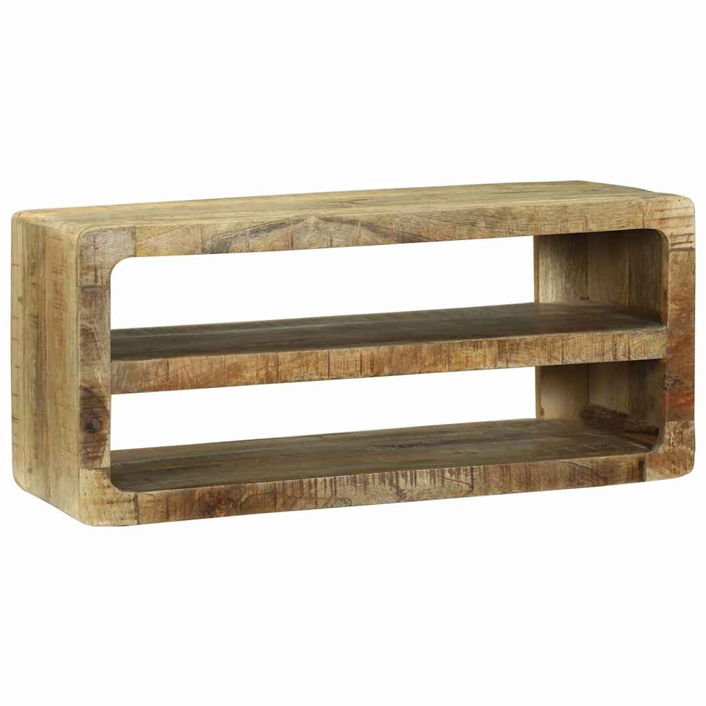 TV-skab med hylde Brun 80 x 32 x 36 cm Massivt mangotræ