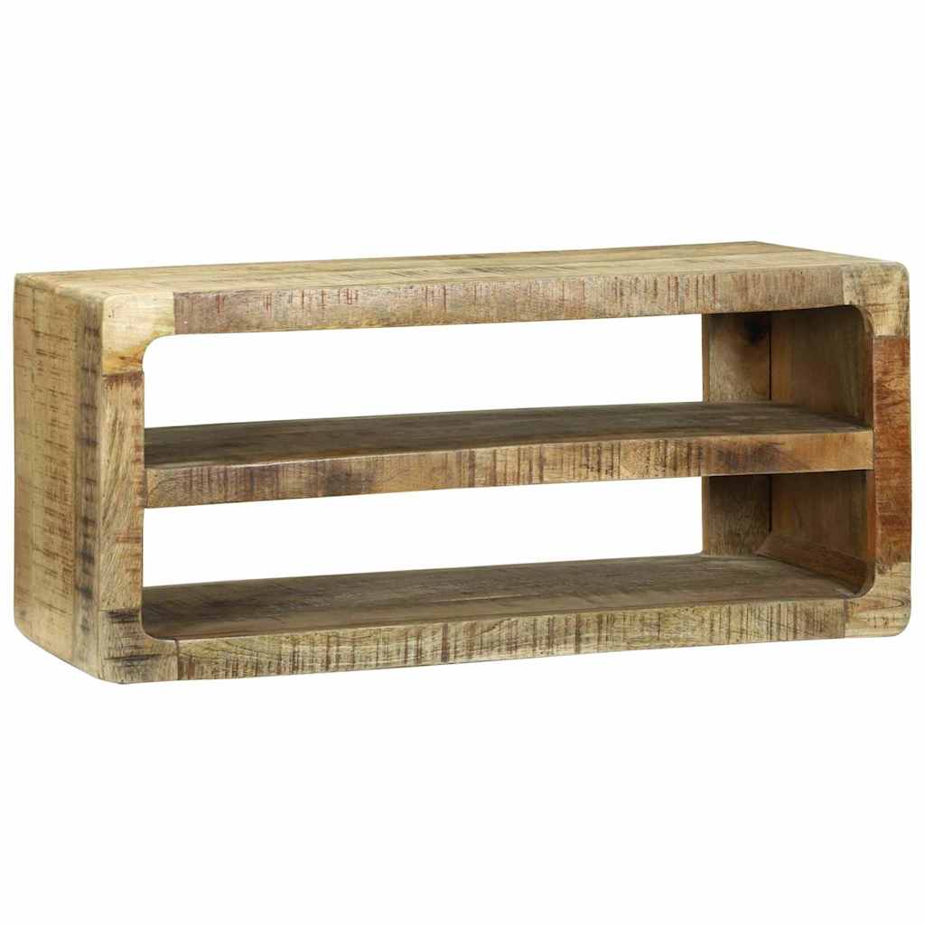 TV-skab med hylde Brun 80 x 32 x 36 cm Massivt mangotræ