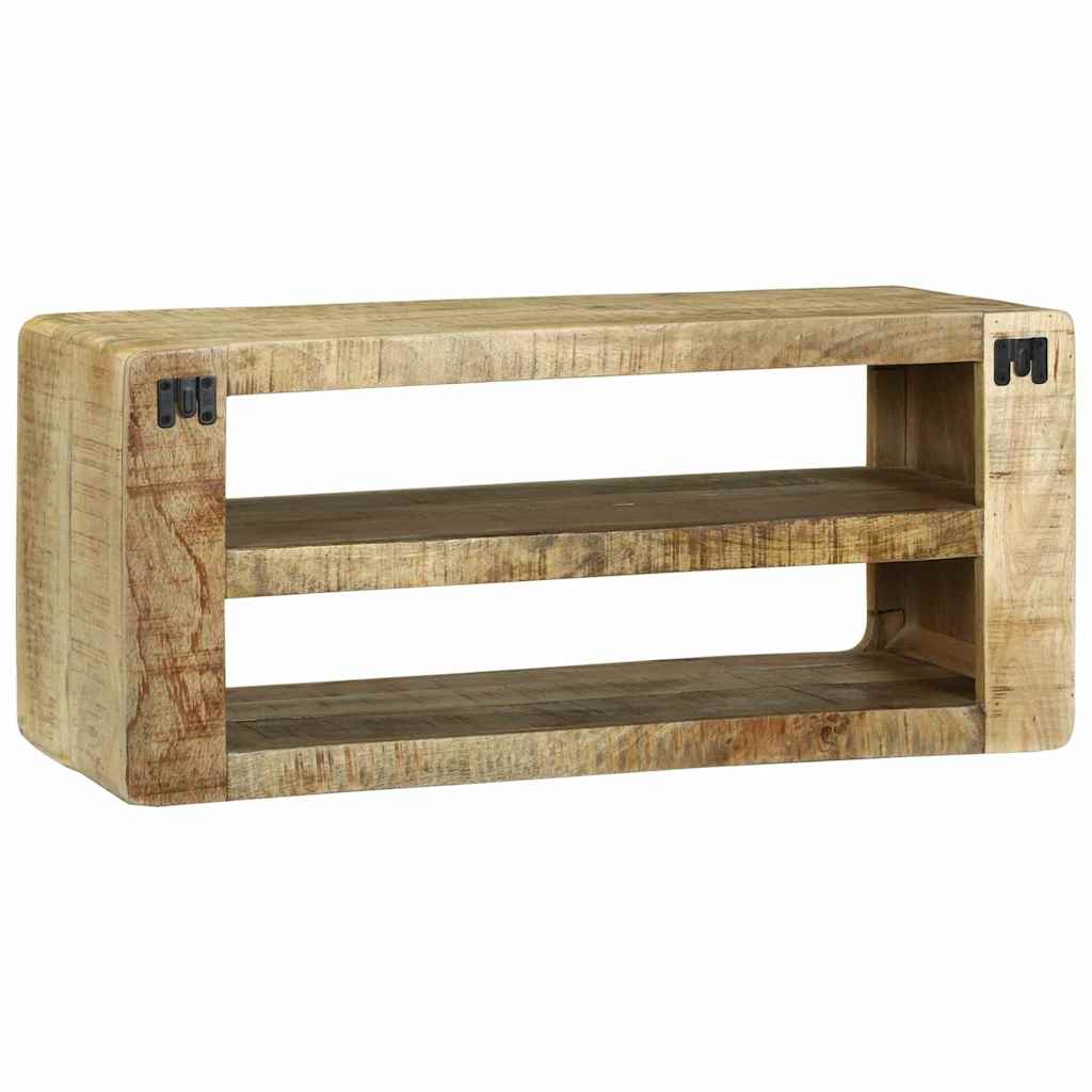 TV-skab med hylde Brun 80 x 32 x 36 cm Massivt mangotræ