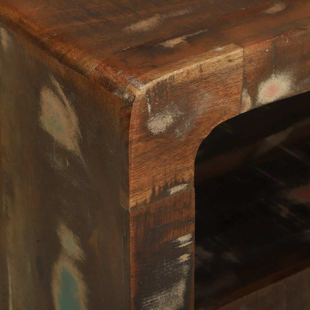 TV-skab Flerfarvet 80 x 32 x 36 cm Massivt genbrugstræ