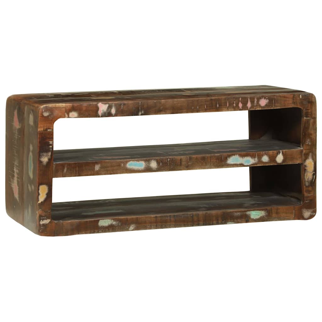 TV-skab Flerfarvet 80 x 32 x 36 cm Massivt genbrugstræ