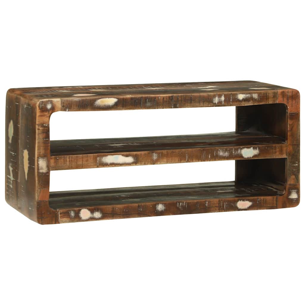 TV-skab Flerfarvet 80 x 32 x 36 cm Massivt genbrugstræ