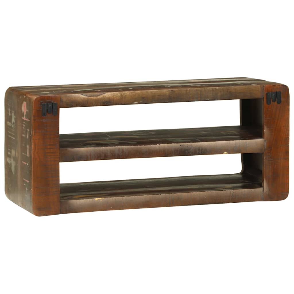 TV-skab Flerfarvet 80 x 32 x 36 cm Massivt genbrugstræ
