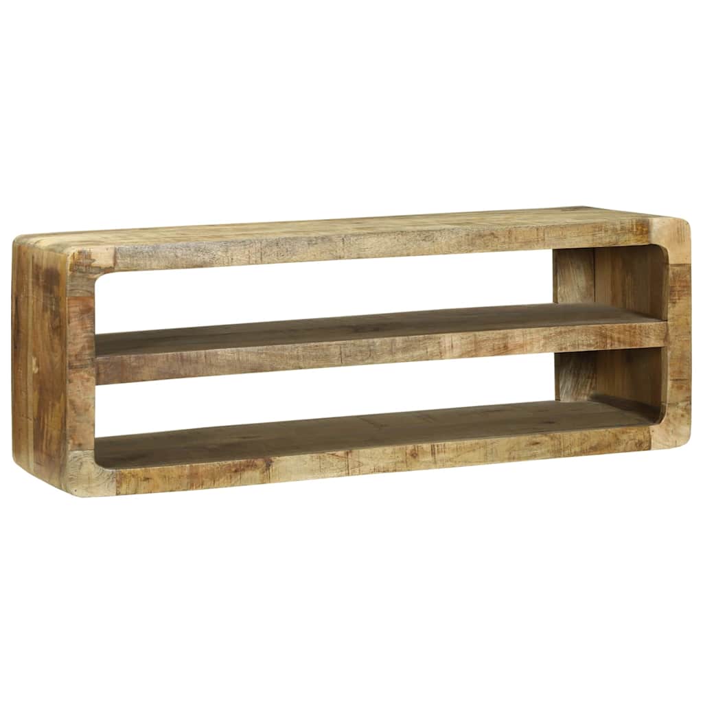 TV-skab med hylde Brun 100 x 32 x 36 cm Massivt mangotræ