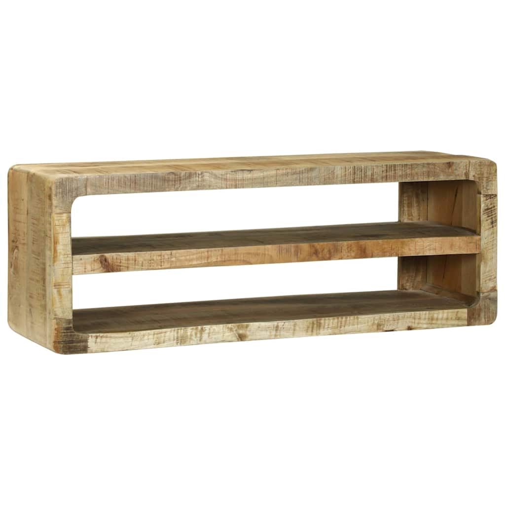 TV-skab med hylde Brun 100 x 32 x 36 cm Massivt mangotræ