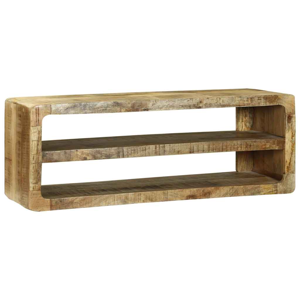 TV-skab med hylde Brun 100 x 32 x 36 cm Massivt mangotræ