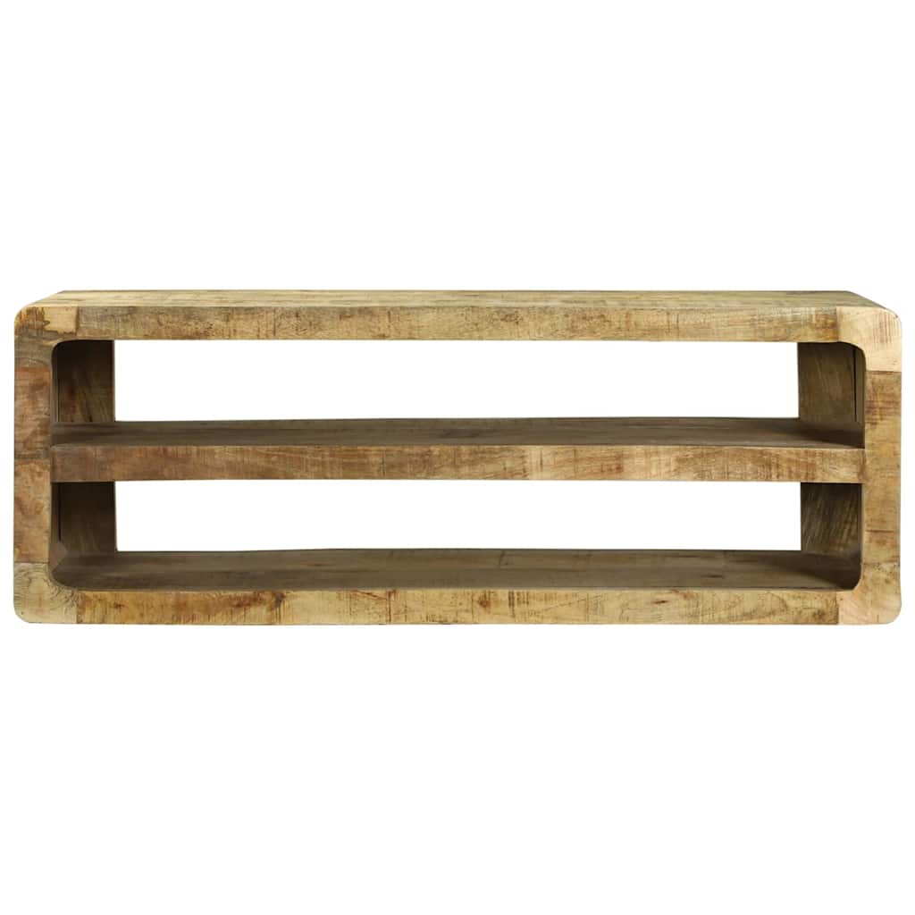 TV-skab med hylde Brun 100 x 32 x 36 cm Massivt mangotræ