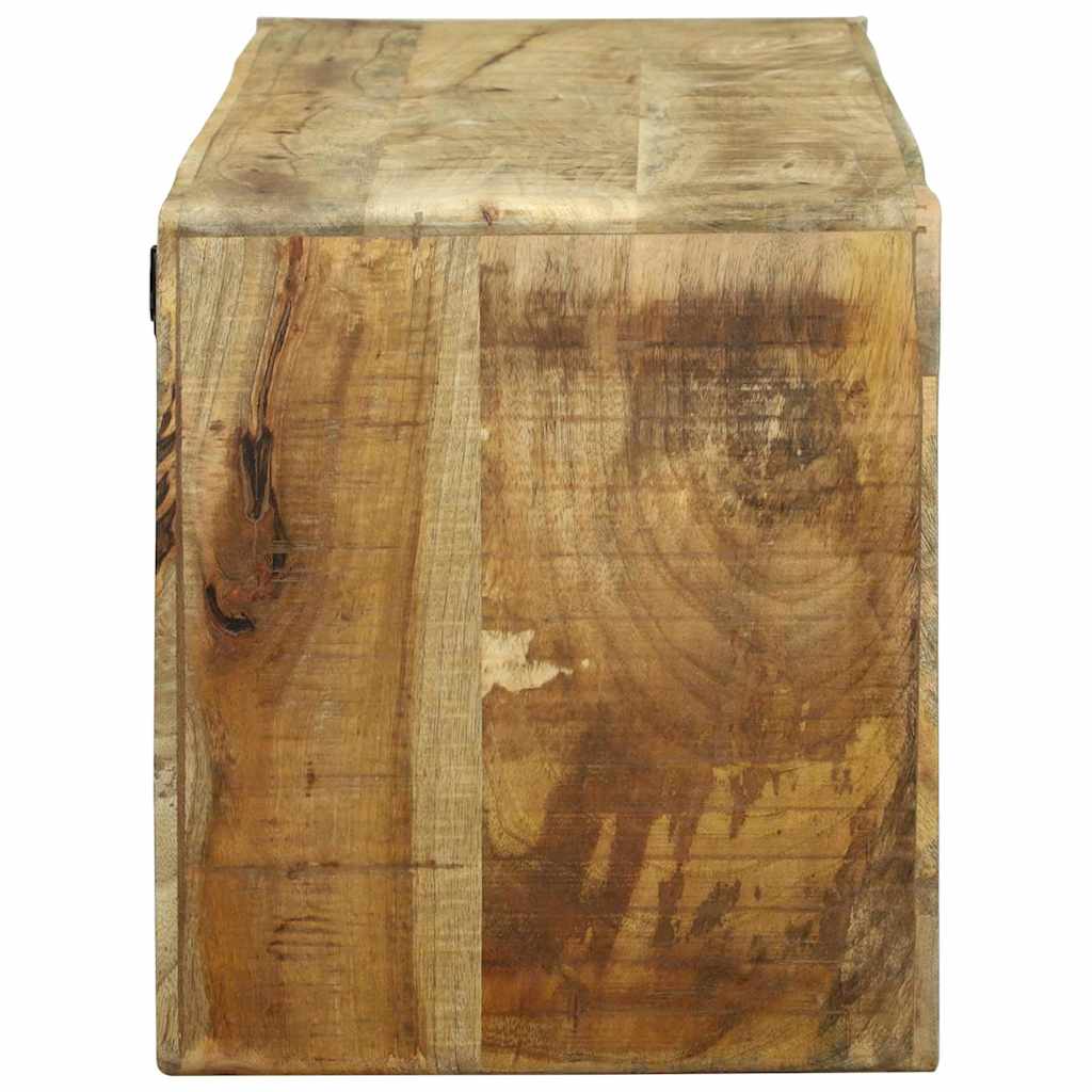 TV-skab med hylde Brun 100 x 32 x 36 cm Massivt mangotræ