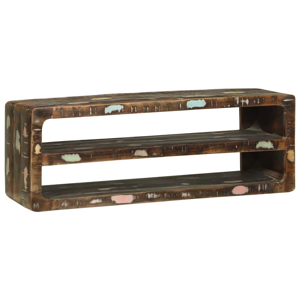 TV-skab Flerfarvet 100 x 32 x 36 cm Massivt genbrugstræ