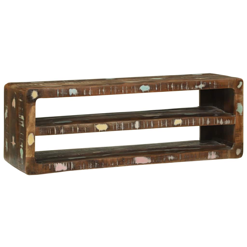 TV-skab Flerfarvet 100 x 32 x 36 cm Massivt genbrugstræ
