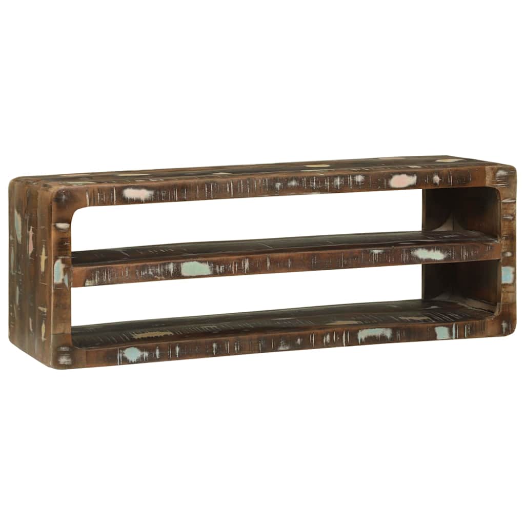 TV-skab Flerfarvet 100 x 32 x 36 cm Massivt genbrugstræ