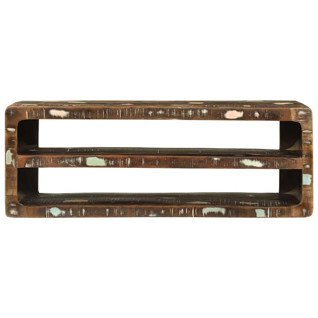 TV-skab Flerfarvet 100 x 32 x 36 cm Massivt genbrugstræ