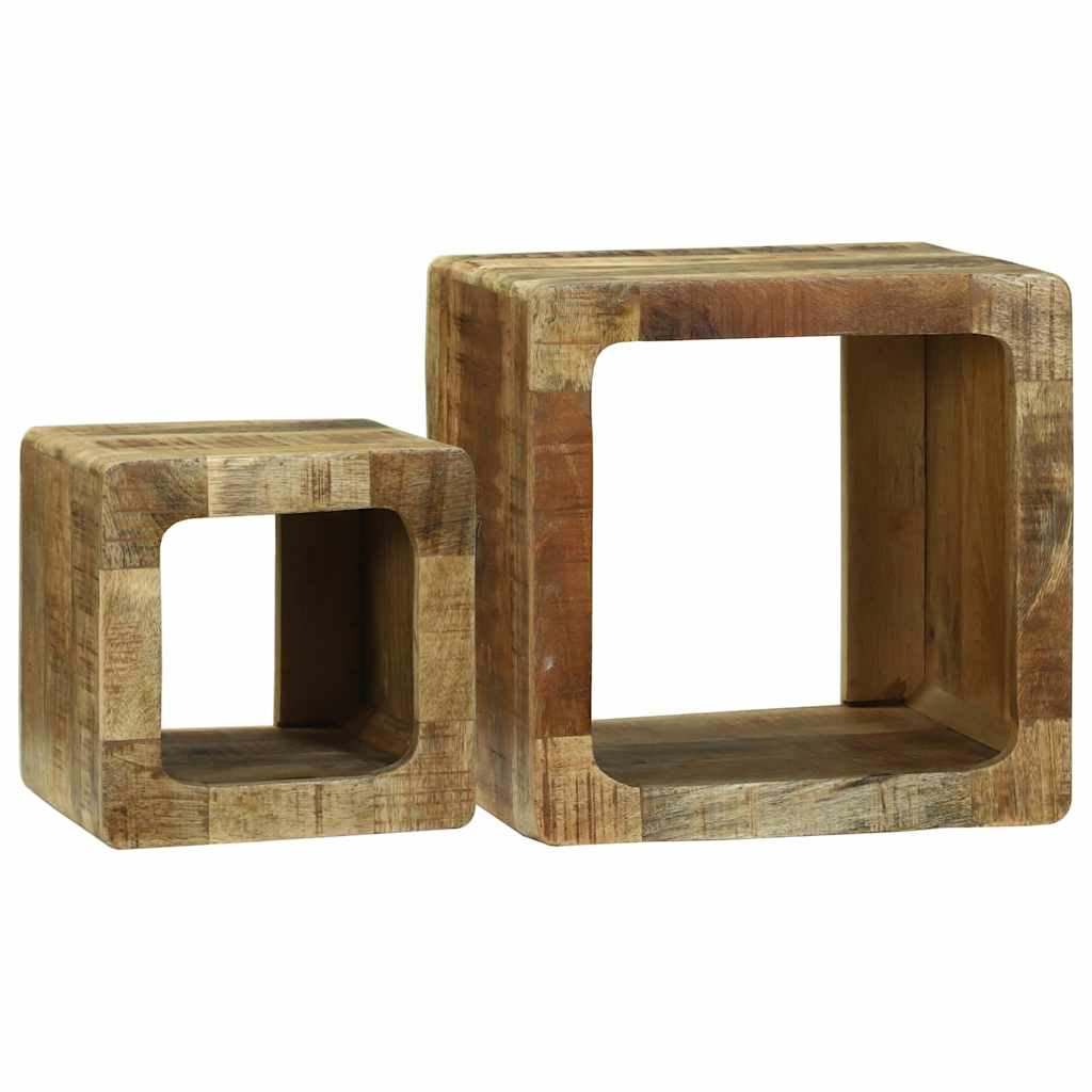 TV Enheder 2 stk. Brun 36 x 30 x 36 cm Massivt mangotræ