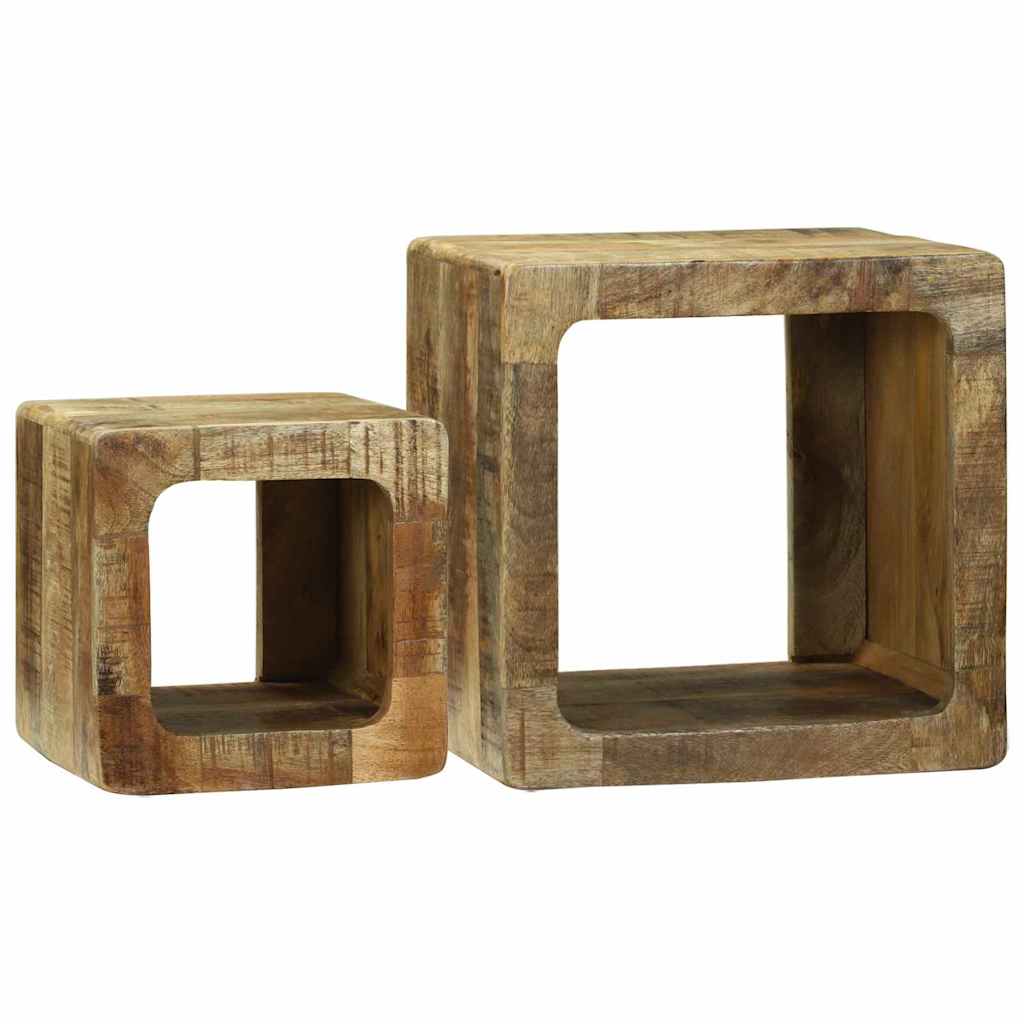 TV Enheder 2 stk. Brun 36 x 30 x 36 cm Massivt mangotræ
