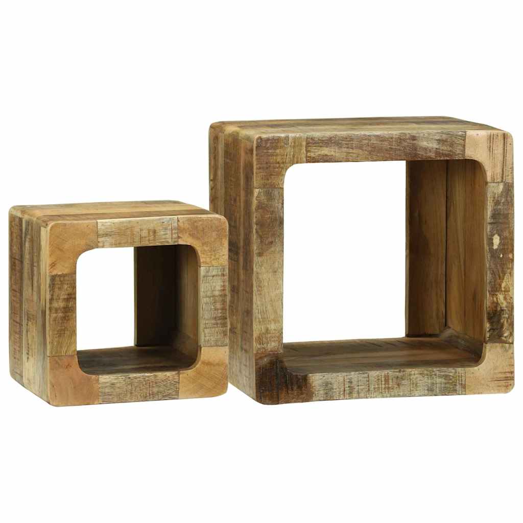 TV Enheder 2 stk. Brun 36 x 30 x 36 cm Massivt mangotræ