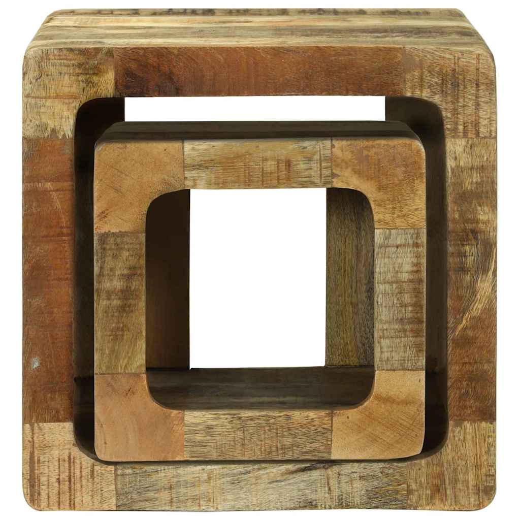 TV Enheder 2 stk. Brun 36 x 30 x 36 cm Massivt mangotræ